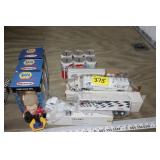 NAPA bobble heads, SD truck & Pepsi can bank
