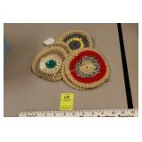 Set of Crocheted Coasters