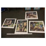John C Green Prints - 4 ct all #319 of 750