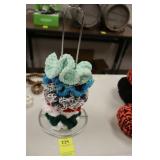 Handmade Scrunchies & Holder