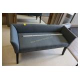 Vintage Blue Settee 49 1/2" Long Seat is 17" Tall