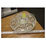 9 piece Lazy Susan Relish Tray