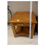 Wooden End Table with drawer