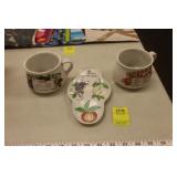 Soup Cups & Spoon Rest