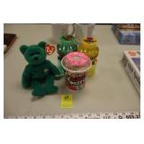 Unopened Slime (x3) & Erin Beanie Babies