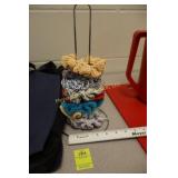 Handmade Hair Scrunchies and Holder