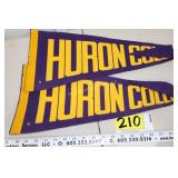 2 Huron College Flags