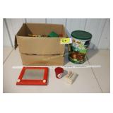 Etch A Sketch and Lincoln Logs