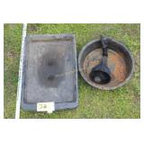 2 Drain Pans and Funnel