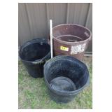 3 Garbage Cans