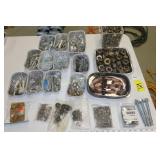 nuts, bolts, clips, copper elbows, etc