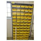 Shelve with parts bins