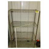 Rolling metal wire rack