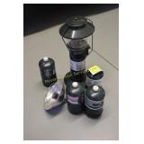 Propane lantern, heater, 4 tanks