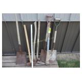 Shovels, Axe, Sledgehammers