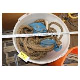rope block and tackle approximately 25ft- 35ft