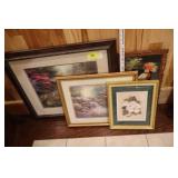 4 floral pictures