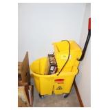 mop bucket and swivel sweeper