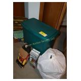 hamper, furniture mover, and bags