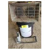sunflower heater and can crusher