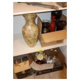 vases and glassware