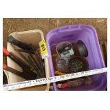 fencing nails and tools