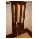 china hutch w/ glass shelves also lighted