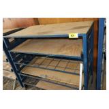 metal shelf 50 in tall x 55in wide x 25.5 in deep