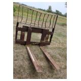 Heavy Duty Skid Loader Pallet Forks