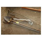 shovels and hoes