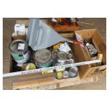 paint , paint sprayer, and brushes