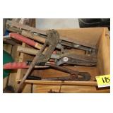shears pipe cutter and hammers