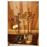 2 fireplace poker sets