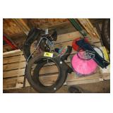 tire swing and swing