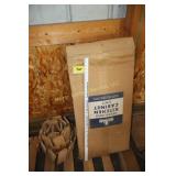 2 natural wood cabinet units in box