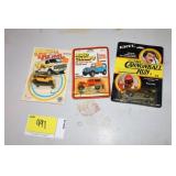 3 die cast toy cars in original boxes