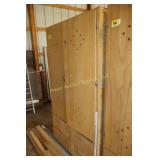 wooden garage cabinet 6ft 11in