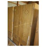 wooden garage cabinet 6ft 11in