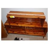 wooden shelf