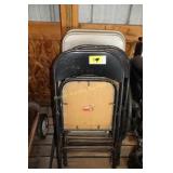 7 folding chairs