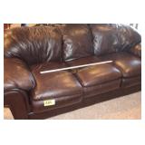 3 seat brown couch
