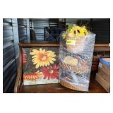 Floral Picture Decor & Shelf