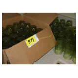 Green vintage Anchor Hocking glasses 69ct