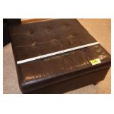 Ottoman with storage - brown