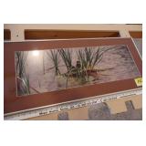 Hen Mallard in Cattails Print