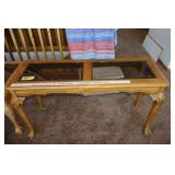 sofa table - glass top