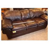 3 seat brown couch