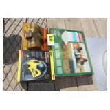 Laser level, air mattress, respirator