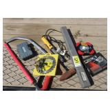 saw, hammer, torque wrench, etc