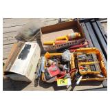 Drill bits, belt sander trailer wiring
